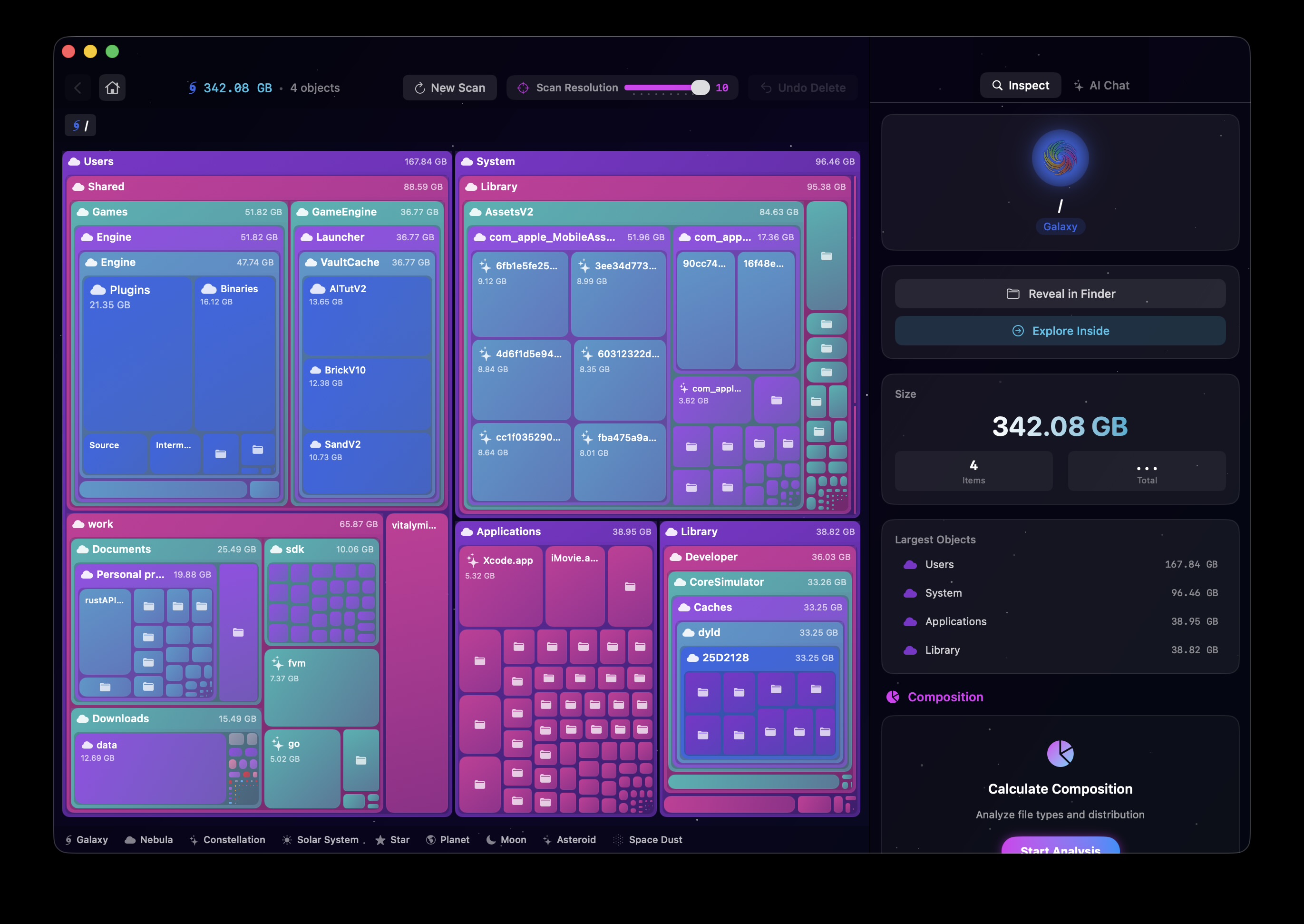 DiskNebula App Treemap Explorer